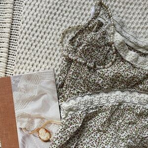 Funky People Green Floral Lace Chemise